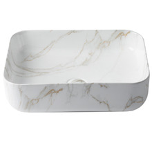 Regency 500mm Rectangular Ceramic Above Counter Basin
